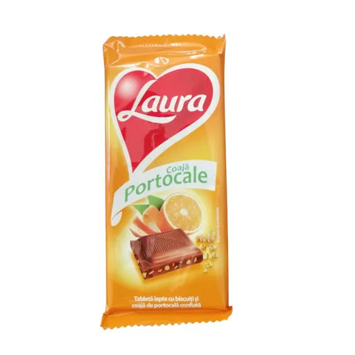 LAURA CIOC LAPTE COAJA PORTOCALA BISCUITI 90GR