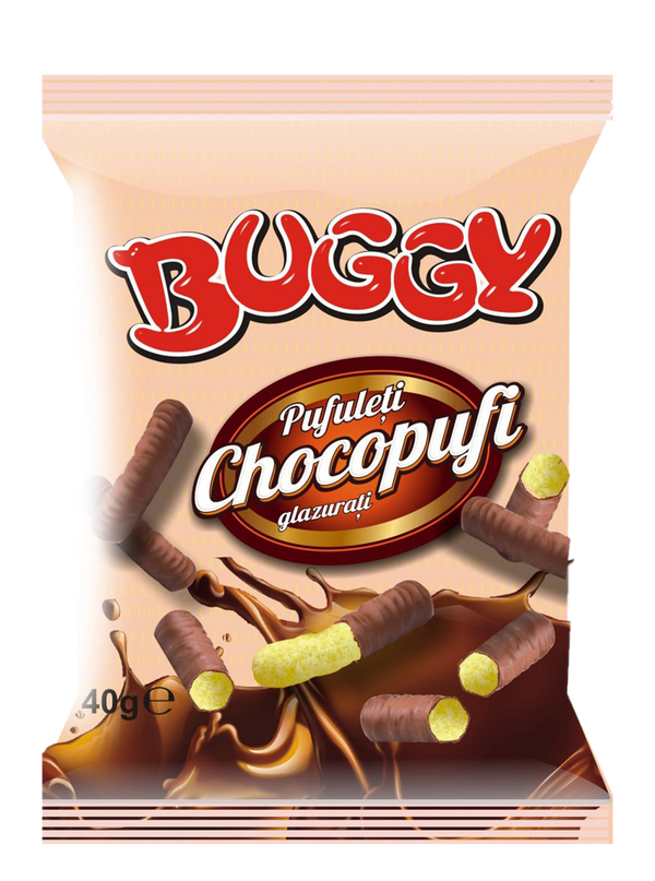 BUGGY PUFULETI GLAZURA CIOCOLATA 40GR