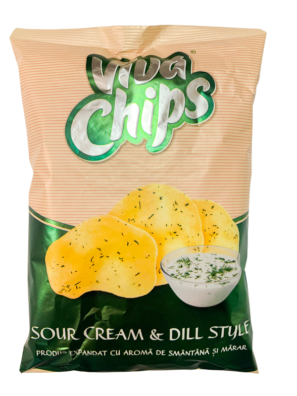 EUROPEAN FOOD VIVA CHIPS SMANTANA MARAR 100GR